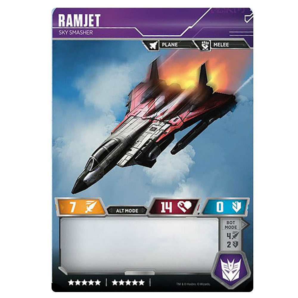 Transformers TCG Ramjet Sky Smasher - Character Card Transformers TCG Ramjet Sky Smasher - Character Card