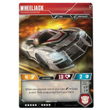 Transformers TCG Card Game Wave 1 Wheeljack Weapons Inventor Race Car Vehicle Back