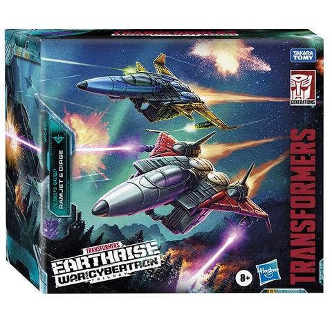 Transformers War for Cybertron Earthrise WFC-E27 Elite Hunters Conehead Ramjet Dirge Box Package Front