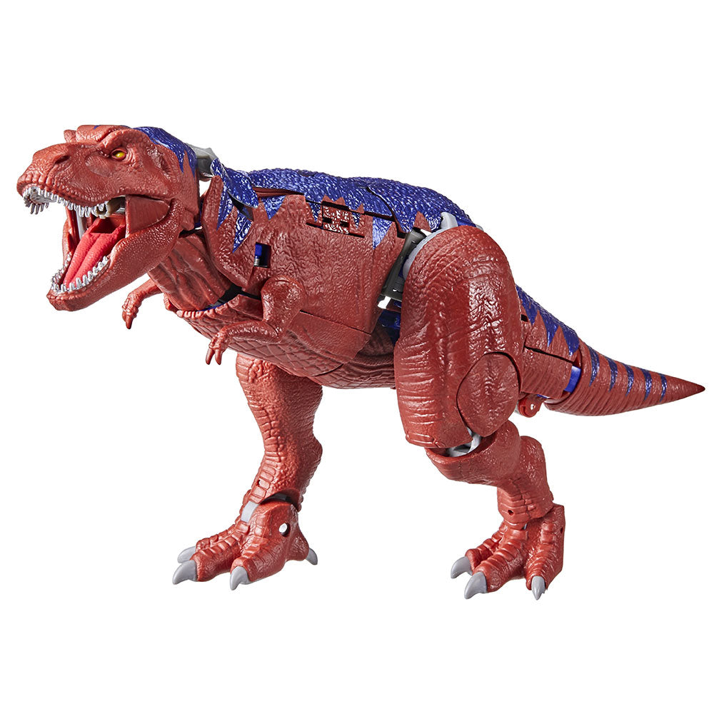 Red dinosaur deals transformer