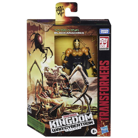 Transformers War For Cybertron Kingdom WFC-K5 deluxe blackarachnia printed hang tab variant box package front
