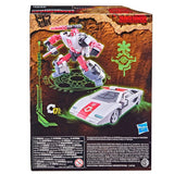 Transformers War for Cybetron Kingdom WFC-K38 Red Alert Deluxe walgreens box package back