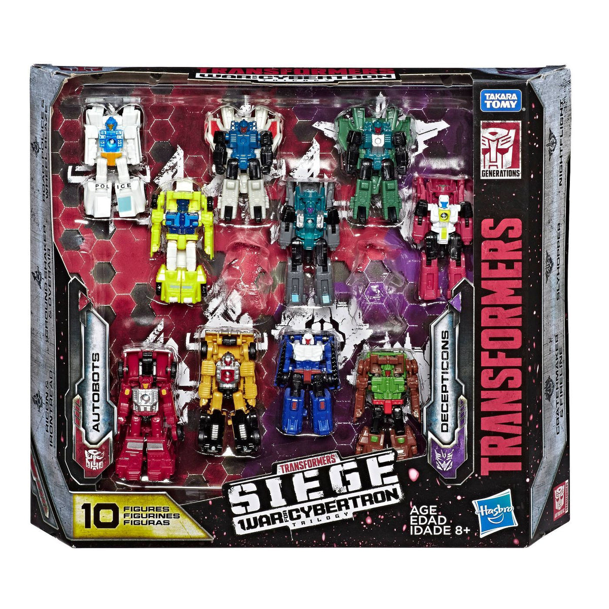Transformers Siege Autobot vs. Decepticon Micromaster 10-pack - Giftset Transformers Siege Autobot vs. Decepticon Micromaster 10-pack - Giftset