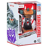 Transformers War for Cybertron Trilogy Netflix Walmart Sparkless deluxe bot Barricade box package front angle