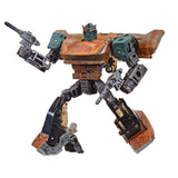 Transformers War for Cybertron Trilogy Netflix Walmart Sparkless deluxe bot Barricade robot toy accessories