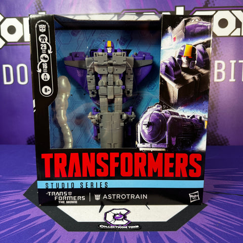 Transformers Studio series TFTM astrotrain asstrotrain leader hasbro usa box package front photo collecticon