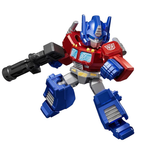 Blokees Transformers 01 Galaxy Shining Metallic Optimus Prime chase defender robot action figure toy model kit render