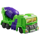 Blokees Transformers 03 heavy metal war constructicon mixmaster defender cement truck vehicle green toy model kit render