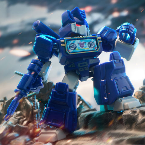 Blokees Transformers 03 Heavy Metal War Soundwave Defender blue robot action figure model kit promo photo