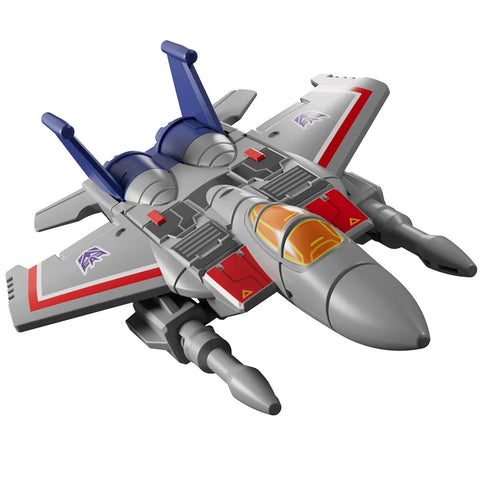 Blokees Transformers 04 Tyrants Fury Defender Starscream gray jet model kit toy render