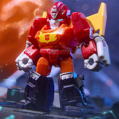Blokees Transformers 04 Tyrants Fury Rodimus Prime Robot mode red action figure model kit promo