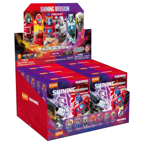 Blokees Transformers Shining Version 05 Eternal Rivalry sealed case of 6 package front render