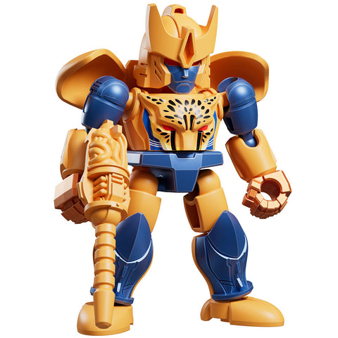 Blokees transformers 06 brutal fang cheetor defender robot model kit toy stock render