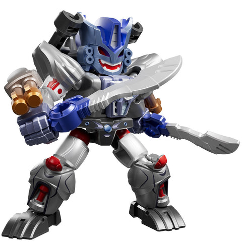 blokees transformers 06 Brutal fang optimus primal special armor type metallic chase defender robot render swords