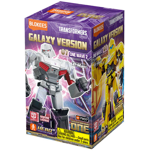 Blokees Transformers 07 One Wave 2 Galaxy Version blindbox single english package box front angle render