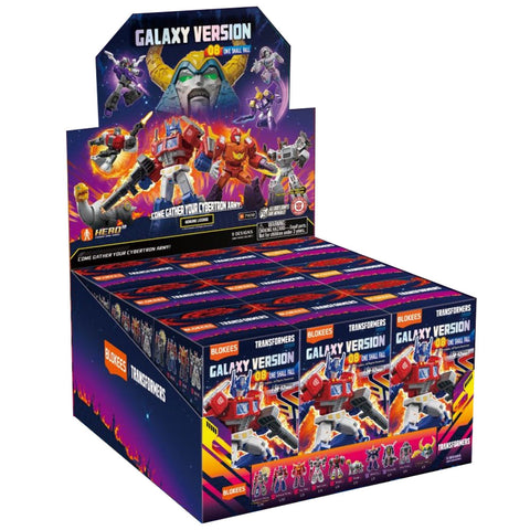 Blokees Transformers 08 One Shall Fall series 08 sealed Case box package front angle render