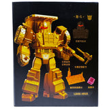Blokees Transformers 2024 Yearbook Golden Lagoon G1 Gold Long Haul model kit box package back