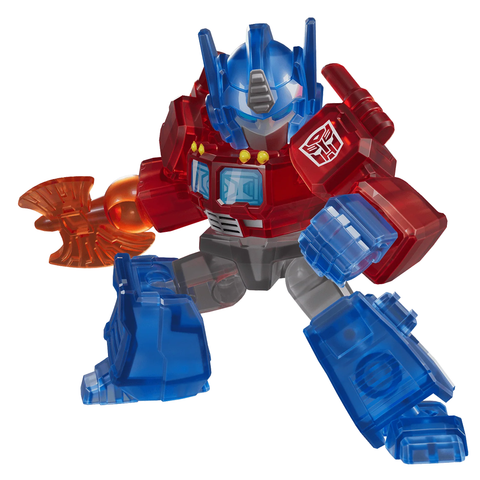 Blokees Transformers 05 Traitor to Tyranny Brilliant Optimus Prime (Glittering Clear) - Defender Version