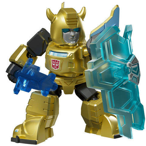 Blokees Transformers Defender Version 02 The Overthrow Bumblebee Fully Armored Metallic super chase gold toy robot render