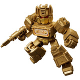 Blokees Transformers Defender Version 02 The Overthrow Golden Lagoon Soundwave gold robot action figure toy accessories model kit render