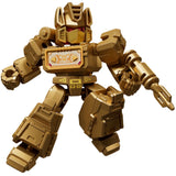 Blokees Transformers Defender Version 02 The Overthrow Golden Lagoon Soundwave gold robot action figure toy model kit render