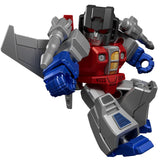 Blokees Transformers Defender Version 02 The Overthrow G1 Starscream Metallic Chase Silver robot action figure toy model kit render