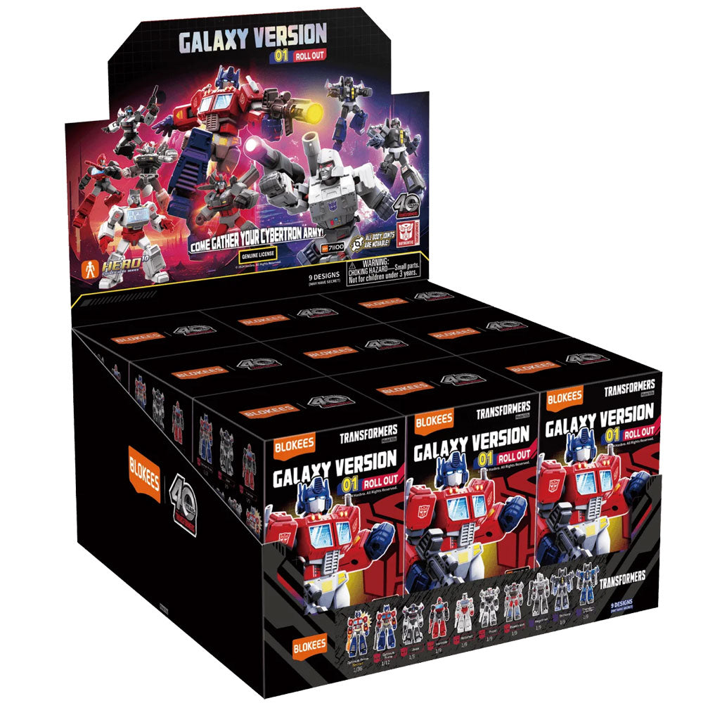 Blokees Transformers 01 Roll Out Sealed Case of 9 - Galaxy Version (English) Blokees Transformers 01 Roll Out Sealed Case of 9 - Galaxy Version (English)