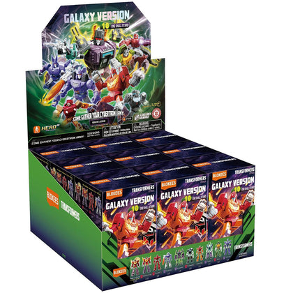 Blokees Transformers Series 10 One Shall Fall Galaxy Version sealed case of 9 stock render
