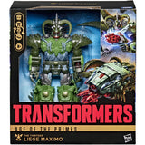 hasbro transformers age of the primes AOTP the thirteen liege maximo leader usa box package front stock photo