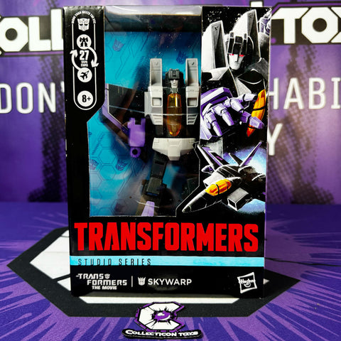 hasbro transformers movie studio series TFTM skywarp voyager usa box package front photo collecticon