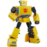 Hasbro transformers studio series devastation bumblebee deluxe usa yellow robot action figure toy accessories stock photo front