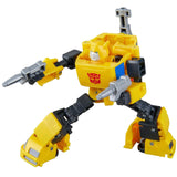 Hasbro transformers studio series devastation bumblebee deluxe usa yellow robot action figure toy accessories stock photo pose