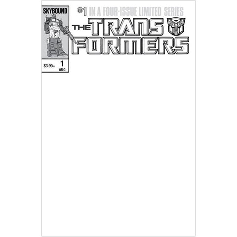 Image Comics Skybound Transformers 40th Anniversary One Shot cover C blank sketch cover comic book