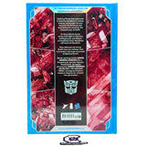 Image Comics Skybound Transformers deluxe book 01 hard cover collected issues 1-12 daniel Warren johnson optimus prime cover comic book back photo