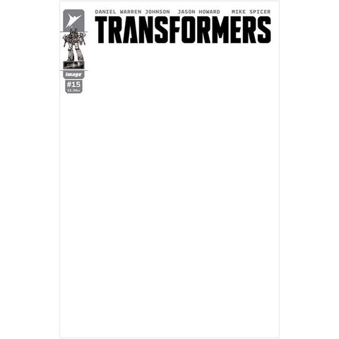 Transformers #15 Cover G Blank Sketch Variant - Comic Book