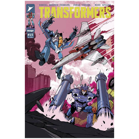 Image COmics Skyboudnd Transformers Issue 15 Cover C Kerschl COnnecting variant seekers rumble comic book