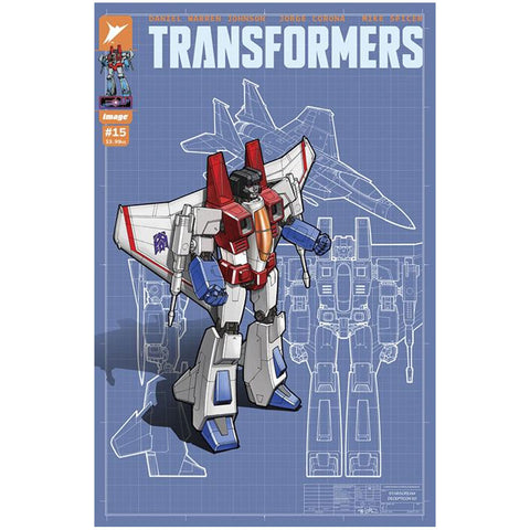 Image Comics Skybound Transformers Issue 15 COver D 1:25 ratio EJ Su starscream comic book