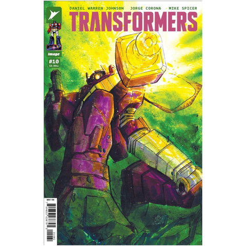 Image Skybound Transformers issue 10 encased comics retailer exclusive micelli variant cover shockwave comic book