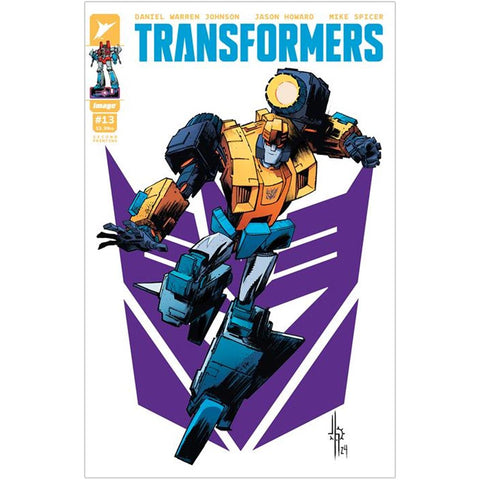 Image Comics Skybound Transformers Issue 13 Second Printing Cover A Jason Howard Decepticon Genvo character comic book