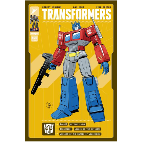 Image Comics Skybound Transformers Issue 26 Cover E Retailer Incentive 1:50 Dan Mora variant optimus prime comic book