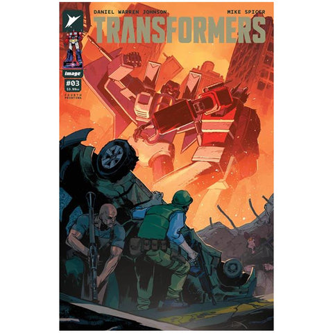 IMage Comics Skybound Transformers Issue 03 fourth printing andrea milana variant comic book