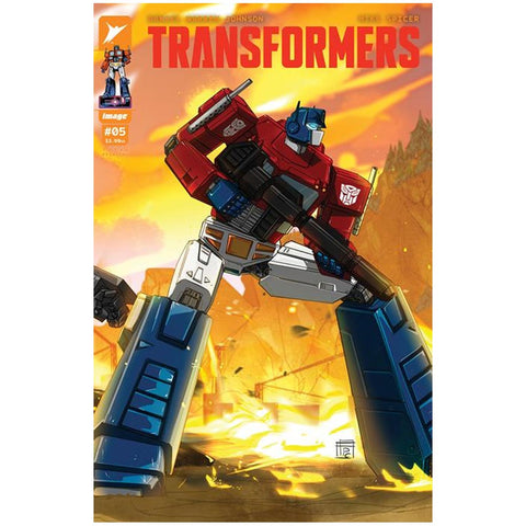 IMage Comics Skybound Transformers Issue 5 Third Printing Gerald Parel Frederic Pham Chuong connecting variant cover optimus prime comic book