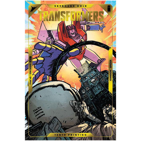 Transformers #2 (Tenth Printing) Gold Foil Cover A - Comic Book