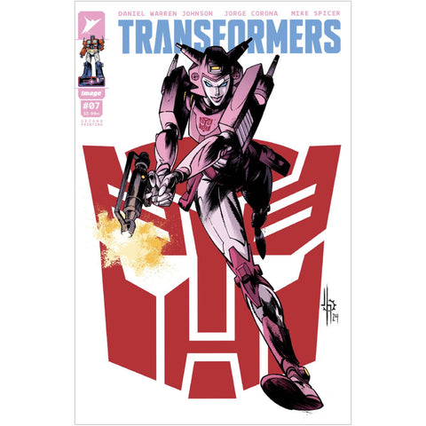 Image Comics Transformers Issue 07 second printing Jason Howard Variant Elita-1 comic book