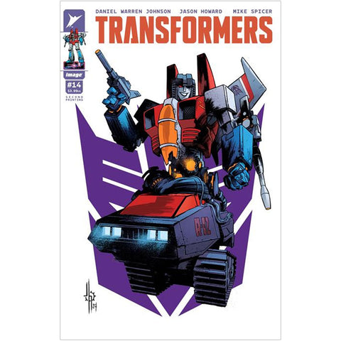 Transformers #14 Second Printing Cover A (Howard Variant Starscream) - Comic Book