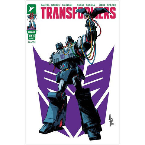 Transformers #18 Second Printing Cover A (Howard Variant Megatron) - Comic Book