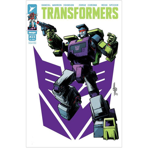 Transformers #23 Second Printing Cover A (Howard Variant Hook) - Comic Book