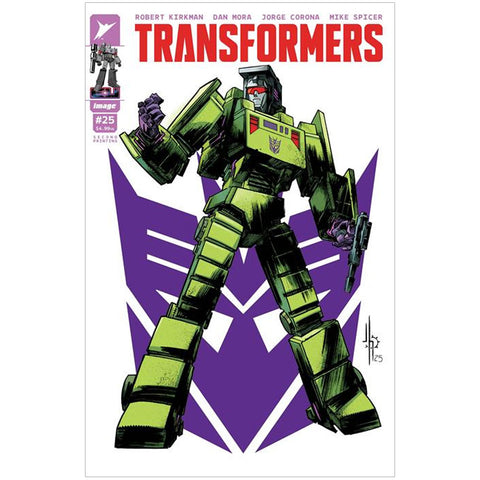 Transformers #25 Second Printing Cover C (Howard Variant Bonecrusher) - Comic Book