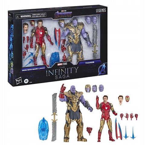 Marvel Legends Series Avengers Endgame The Infinity Saga Iron Man Mark LXXV Thanos - 2-Pack
