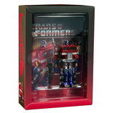 Mattel Creations Hot Wheels Transformers Optimus Prime inner box package front angle